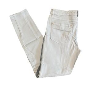 Cremieux Women M 30x30 Toothpick Skinny Jeans Light Blue Stretch Mid Rise Denim